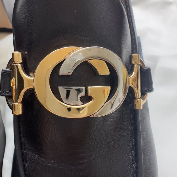 Gucci Malaga Leather Loafer in Black - Picture 3 of 7